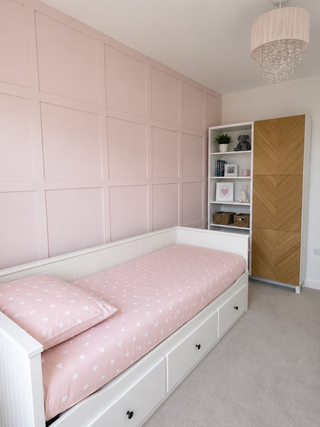 Bedroom wall panelling