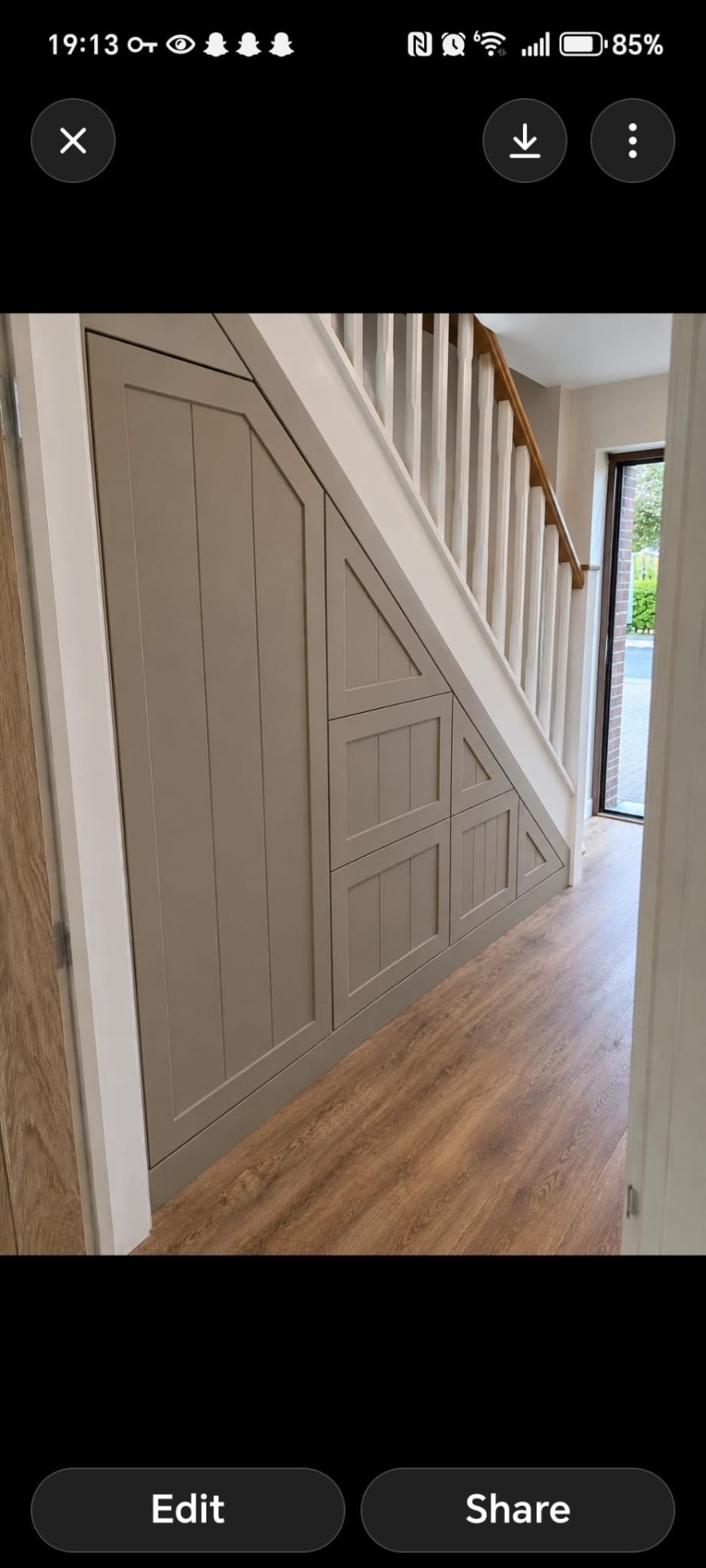 Under-stairs storage